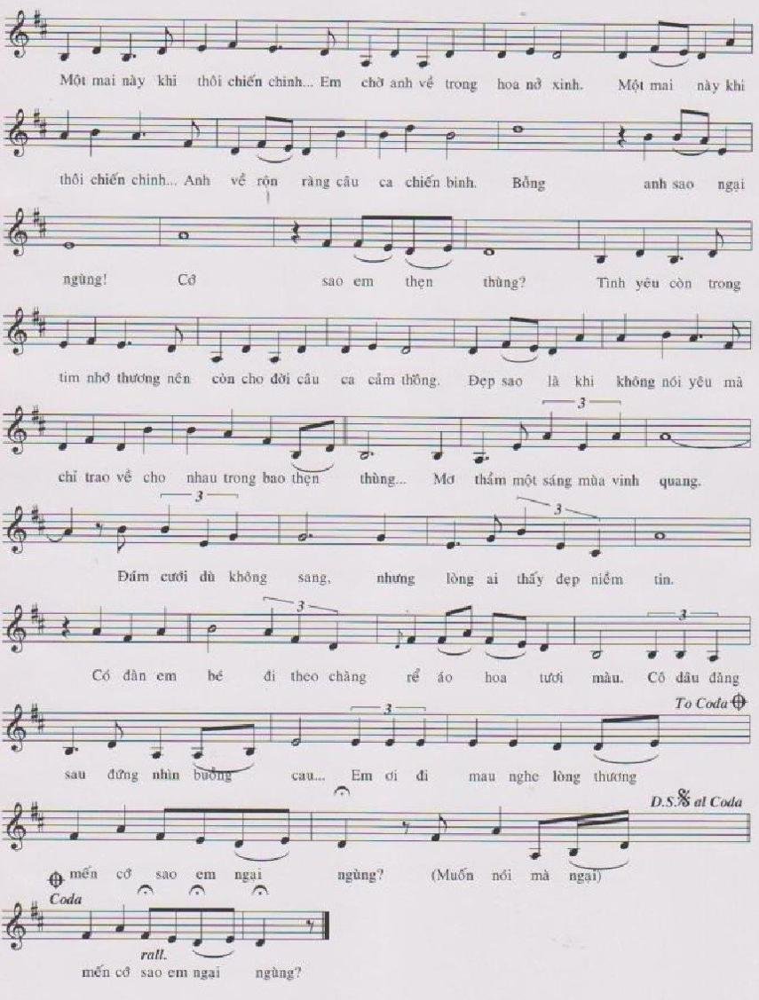 Sheet nhạc Ngại Ngùng 2